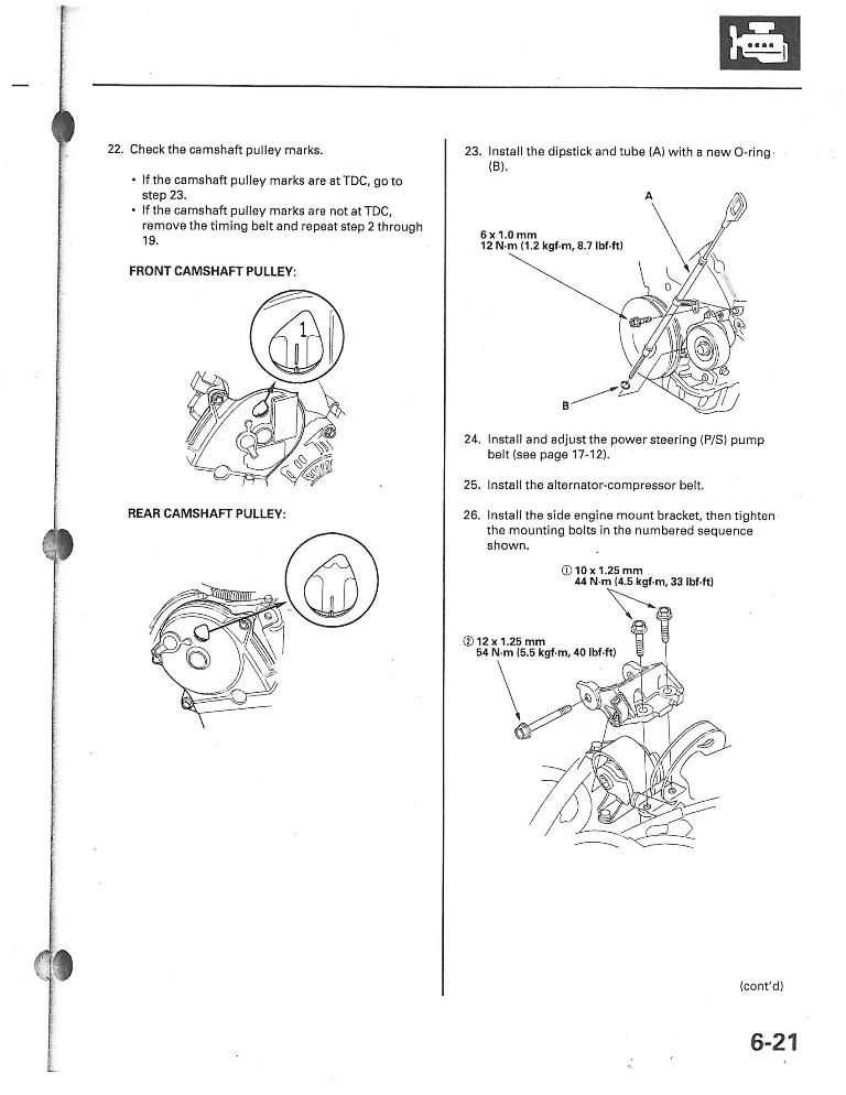 Honda Pilot (03) Timing Belt & Water Pump HondaTech Honda Forum